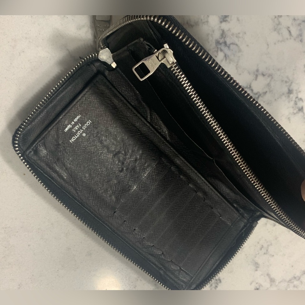 Louis Vuitton Black&Grey Damier long zippy wallet - Picture 7 of 10